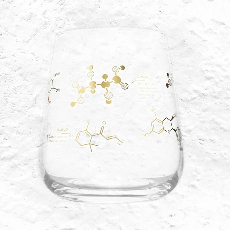 Chemistry of Wine, Stemless Wine Glass by Cognitive Surplus