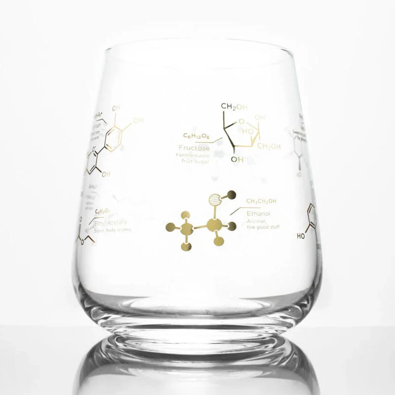 Chemistry of Wine, Stemless Wine Glass by Cognitive Surplus - Image 2