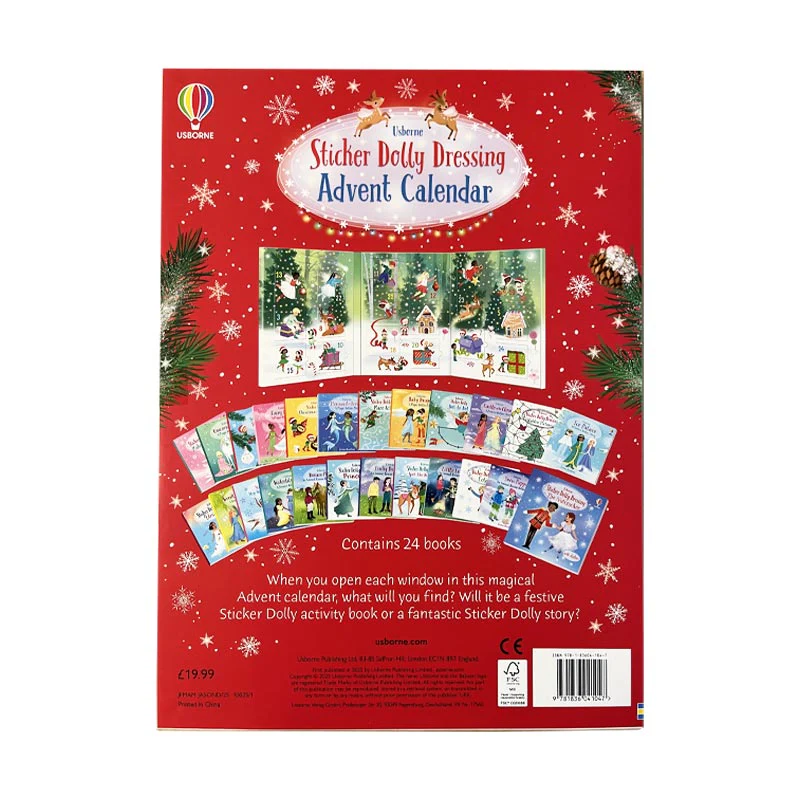 Sticker Dolly Dressing Advent Calendar by Fiona Watt (HARDBACK) - Image 3