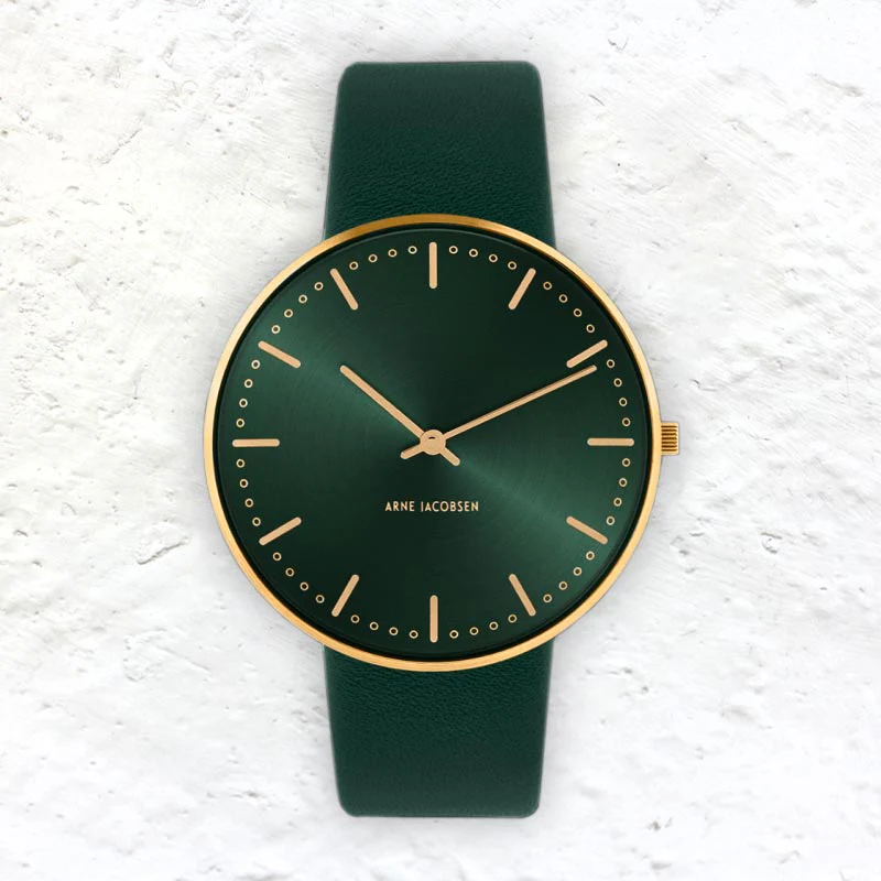 City Hall watch des. Arne Jacobsen - 40mm - Evergreen