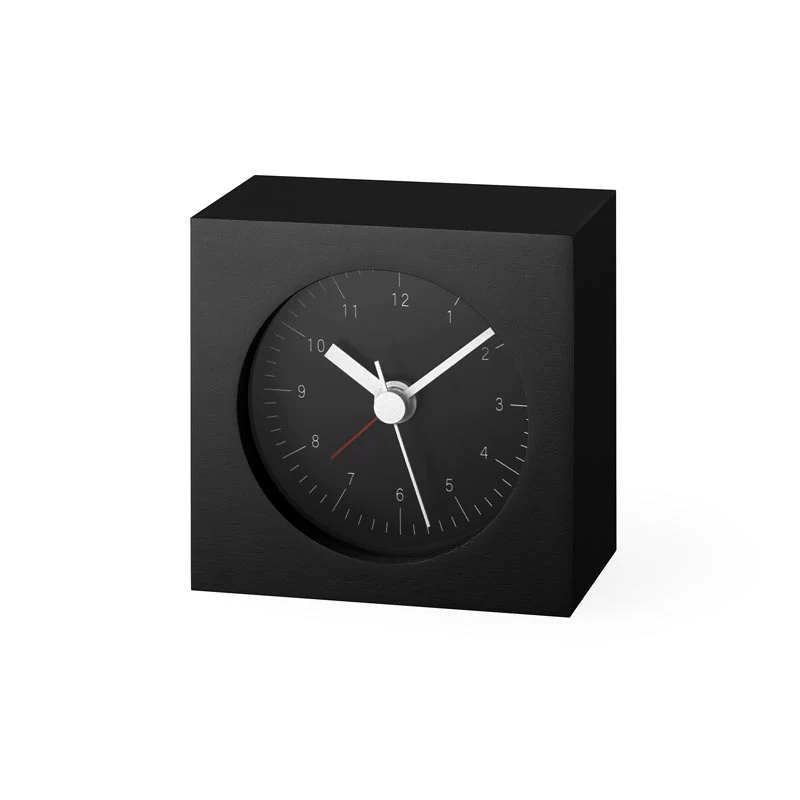 Lemnos City Pop Alarm Clock  - Black - des. Yota Kakuda - Image 3