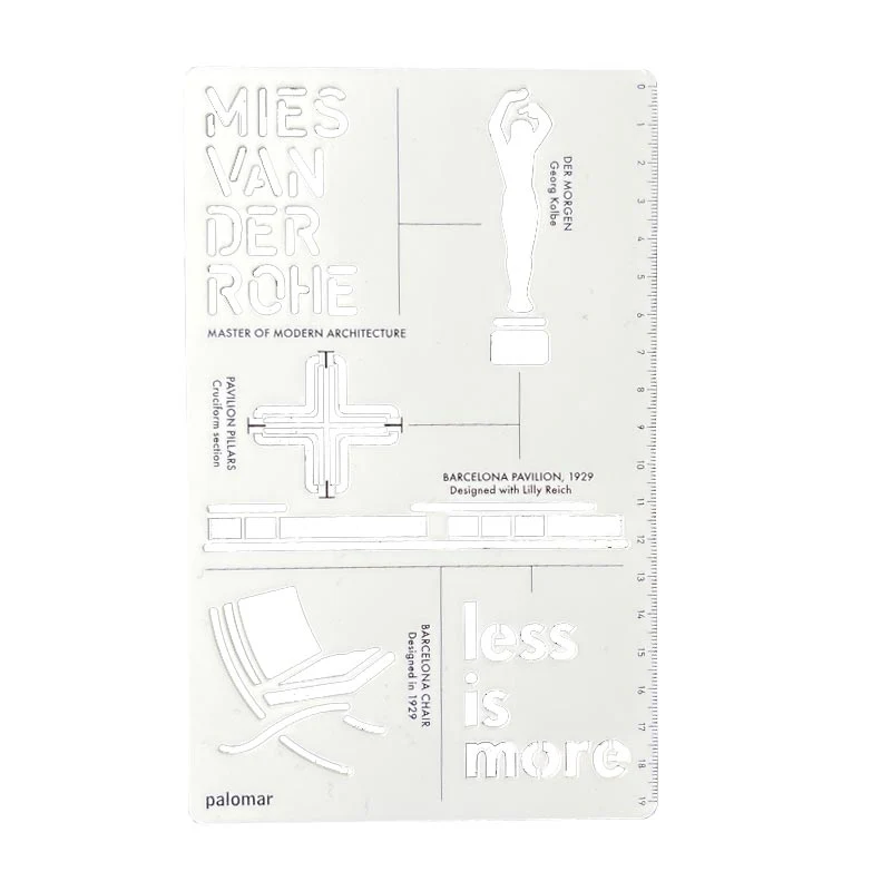 CityGrapher Stencil, Mies Van Der Rohe Barcelona Chair - Image 2