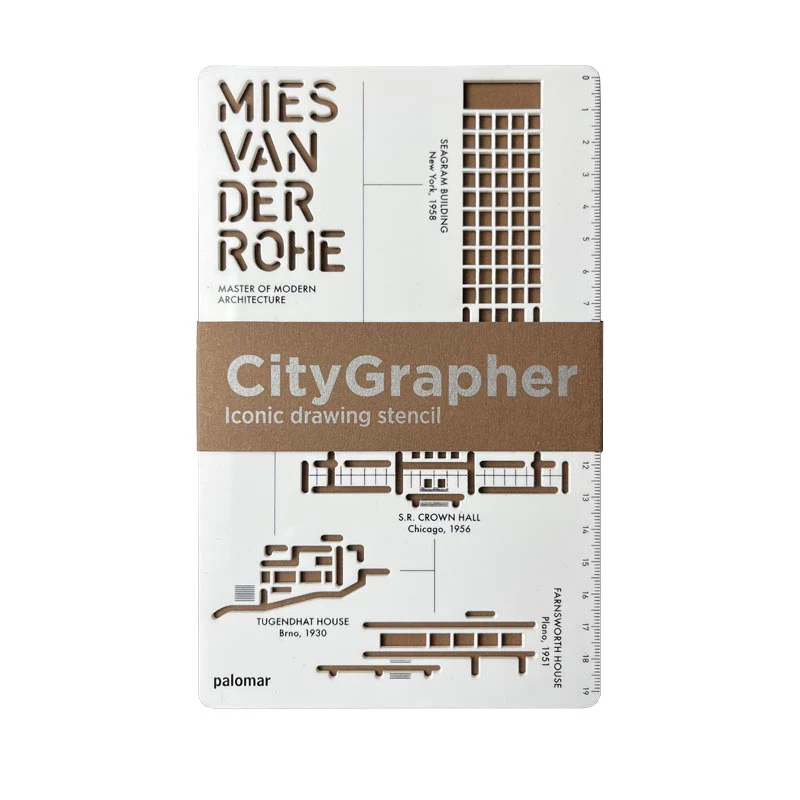 CityGrapher Stencil, Mies Van Der Rohe Buildings - Image 4
