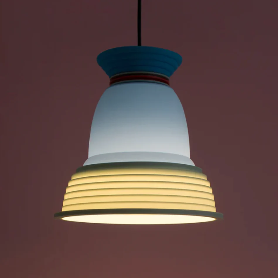 CL3 Pendant Lamp des. George Sowden, 2020 - blue, red & mint green