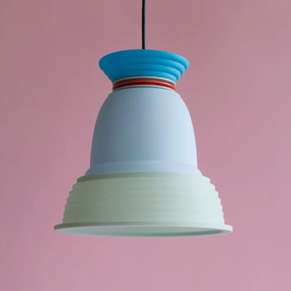 CL3 Pendant Lamp des. George Sowden, 2020 - blue, red & mint green - Image 2