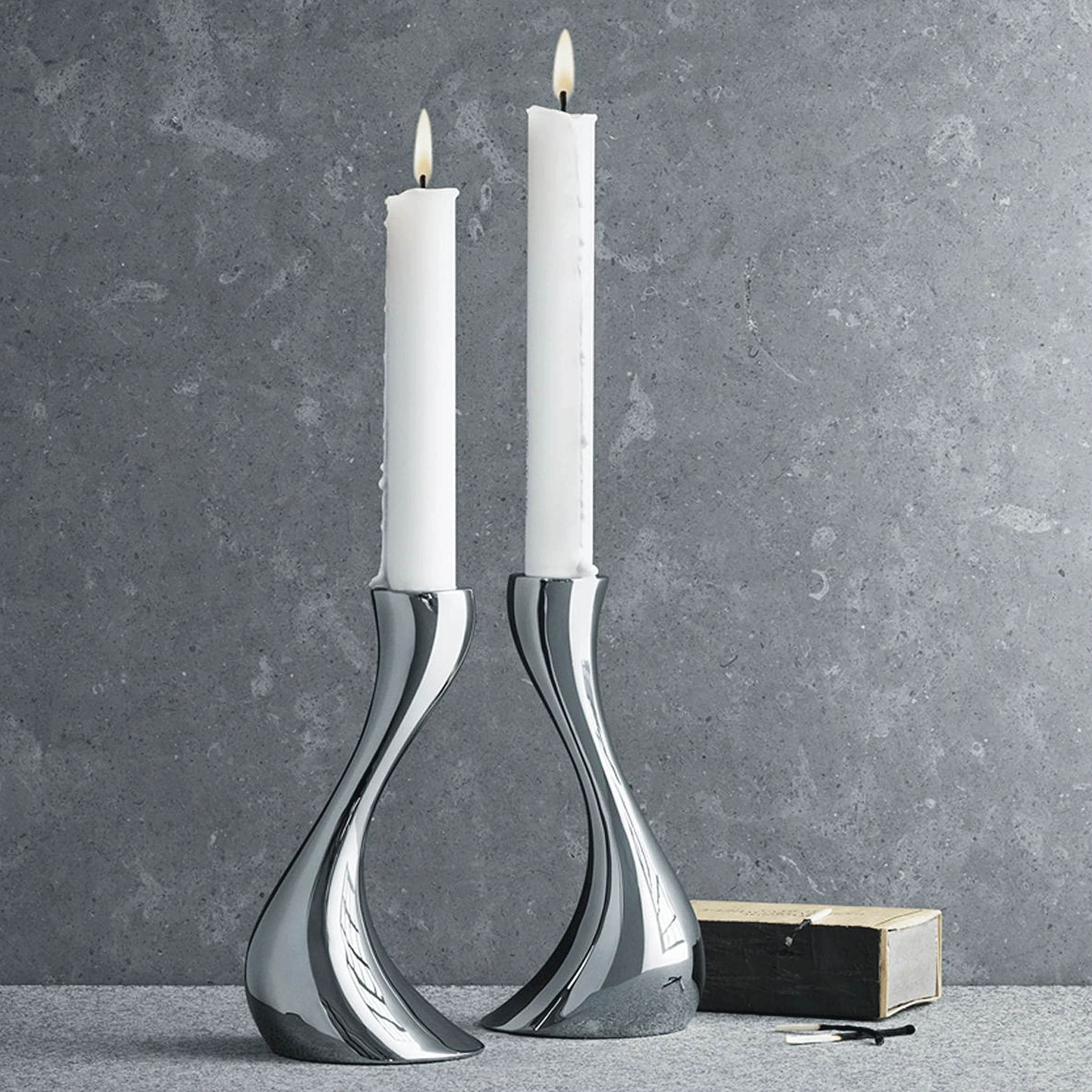 Cobra  Candlesticks - des Constantin Wortmann for Georg Jensen, 2008 (medium pair) - Image 3
