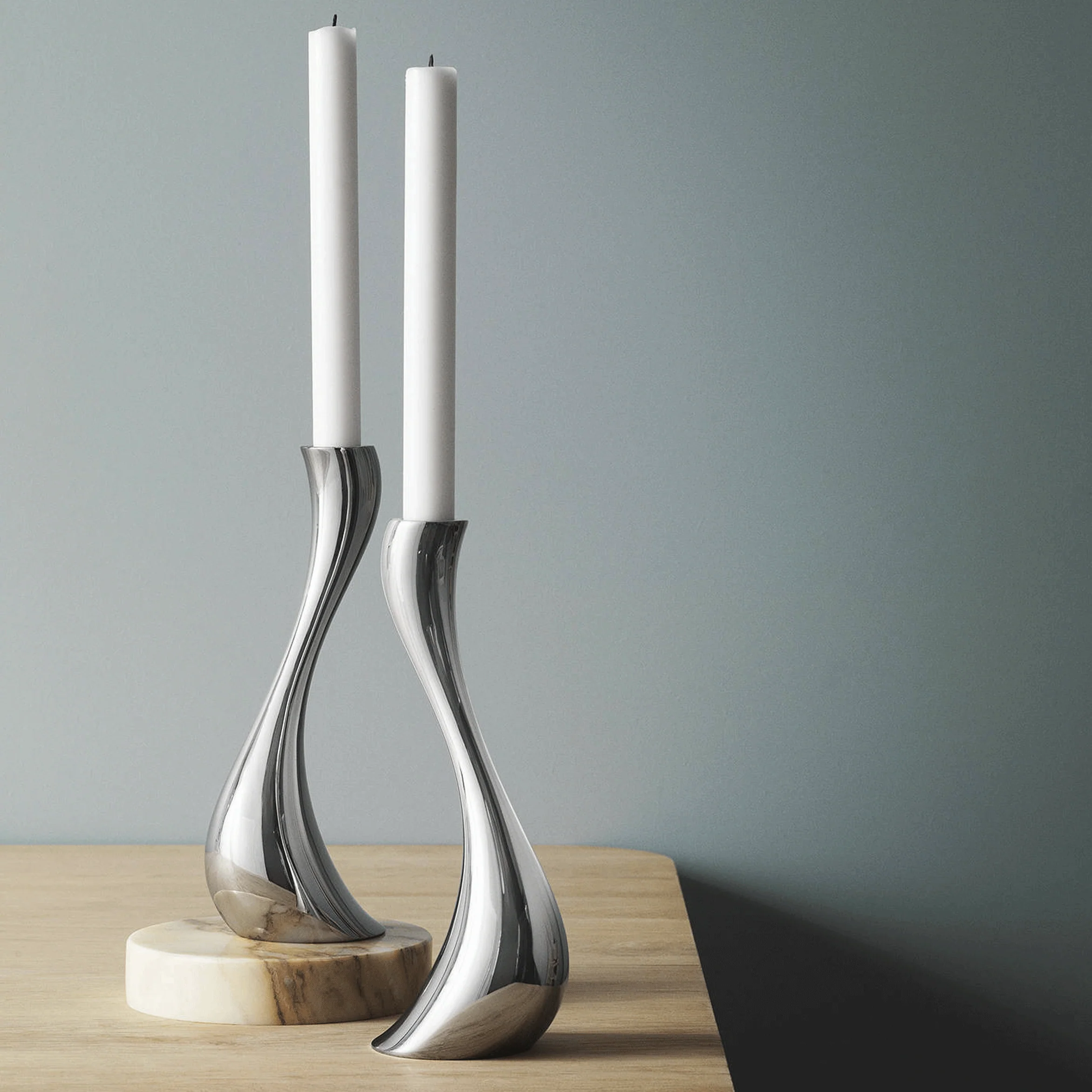 Cobra  Candlesticks - des Constantin Wortmann for Georg Jensen, 2008 (medium pair) - Image 4