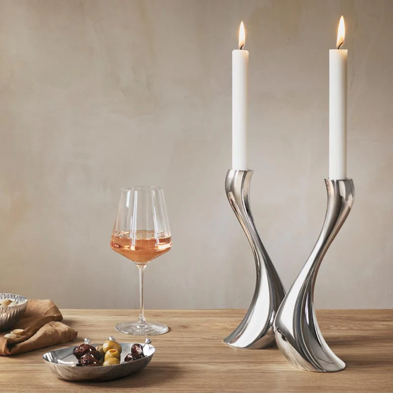 Cobra  Candlesticks - des Constantin Wortmann for Georg Jensen, 2008 (medium pair) - Image 5