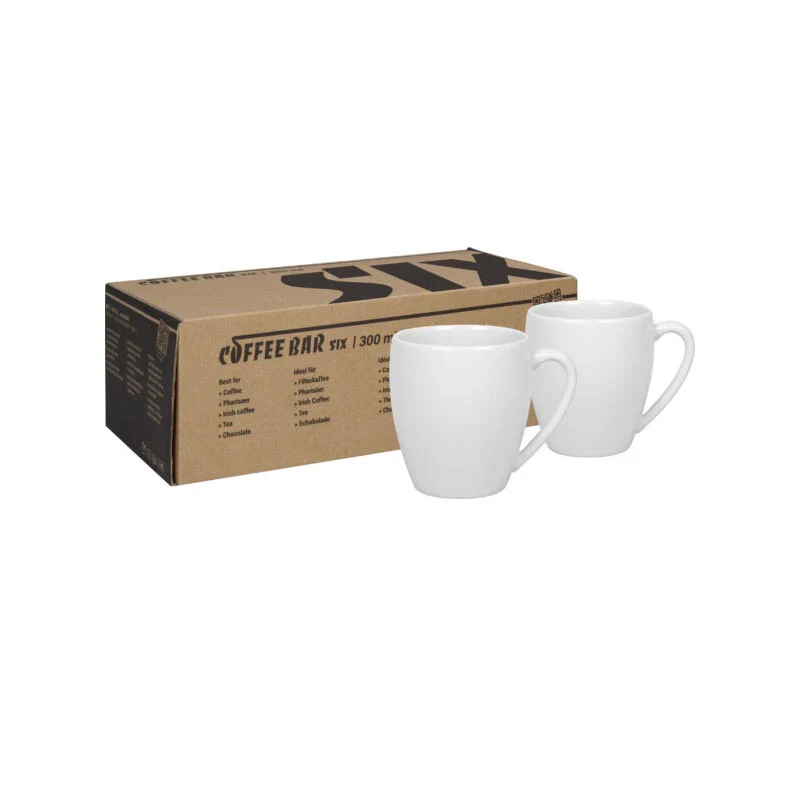 Coffee Bar White Bone China Coffee Cups - Set of 2 - by Könitz - Image 5