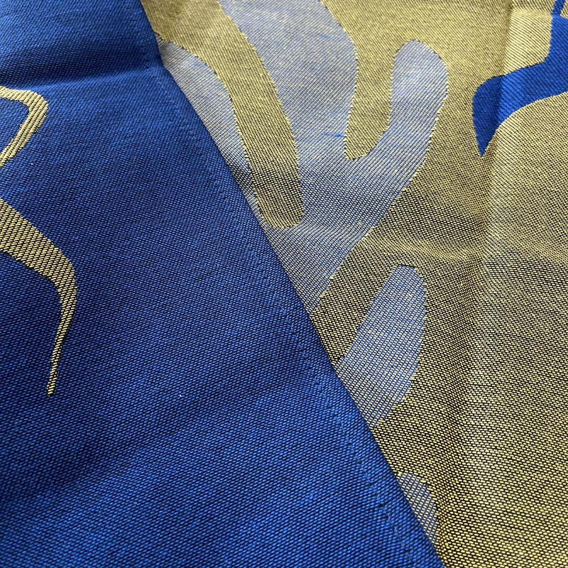 "Composition fond bleu" Tea Towel (Matisse), by Moutet Tissage - Image 3