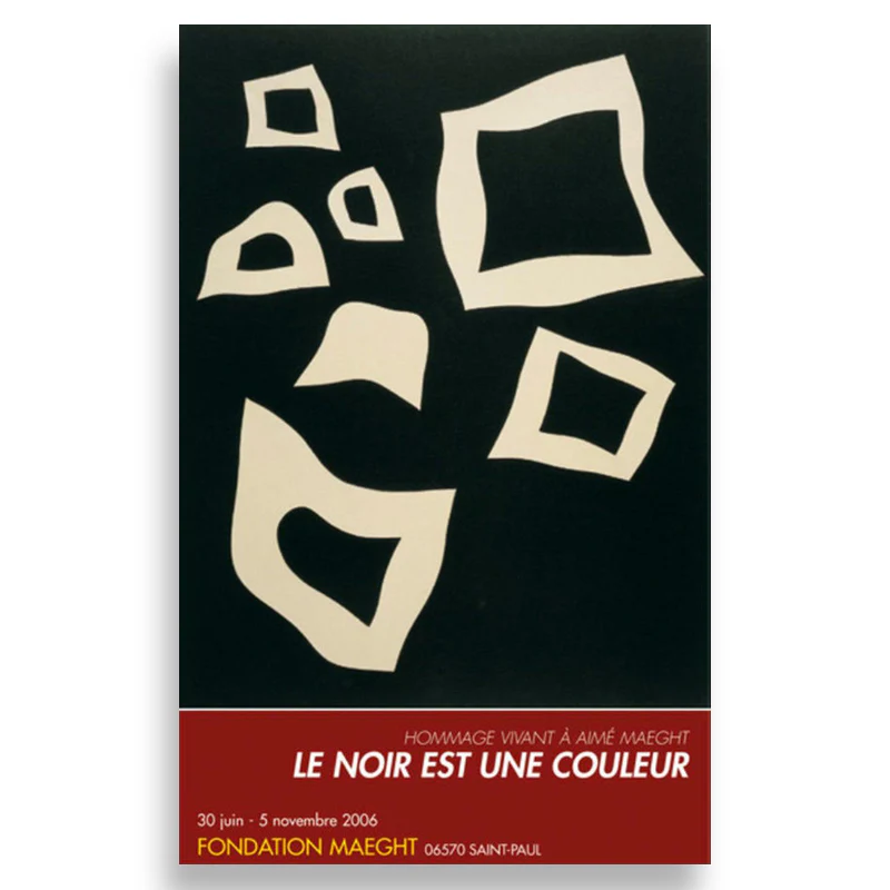 Constellation: 7 blanches sur noir by Hans Arp - 2006 exhibition poster - Image 2