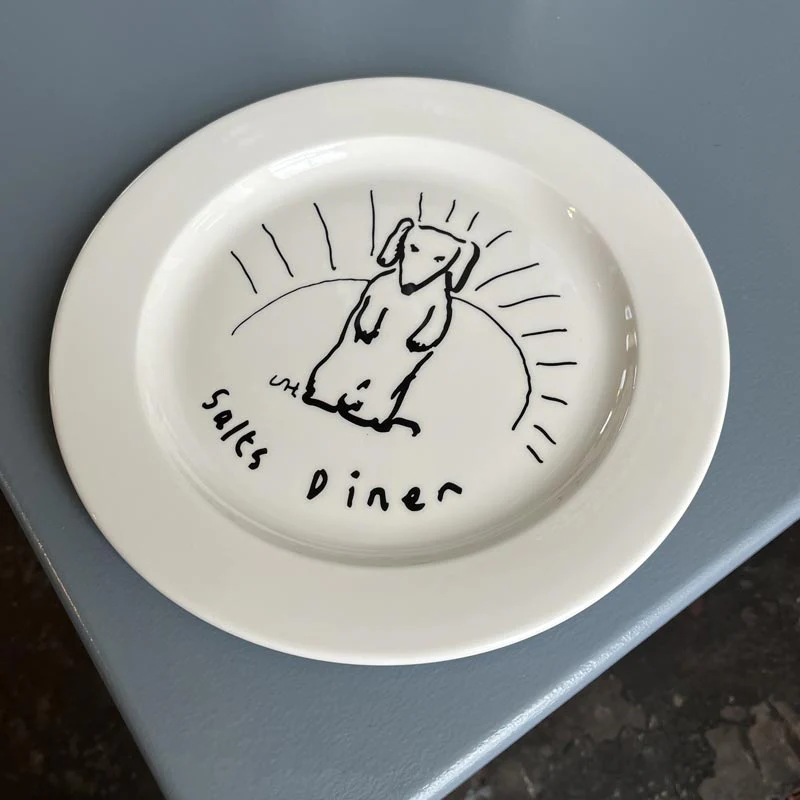 David Hockney Diner Dog Plate, Large - 27cm diameter - Image 3