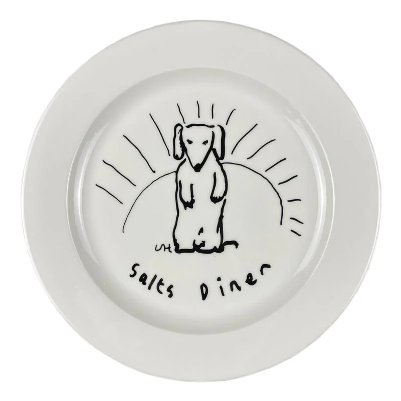 David Hockney Diner Dog Plate, Large - 27cm diameter - Image 4