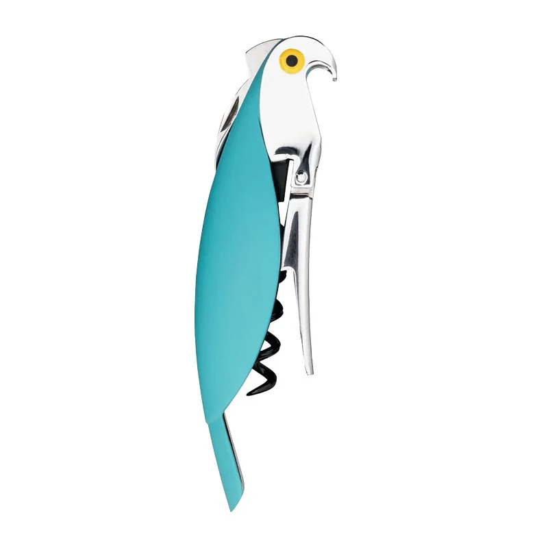 Parrot Sommelier Corkscrew - Light Blue - des. Alessandro Mendini for Alessi - Image 2