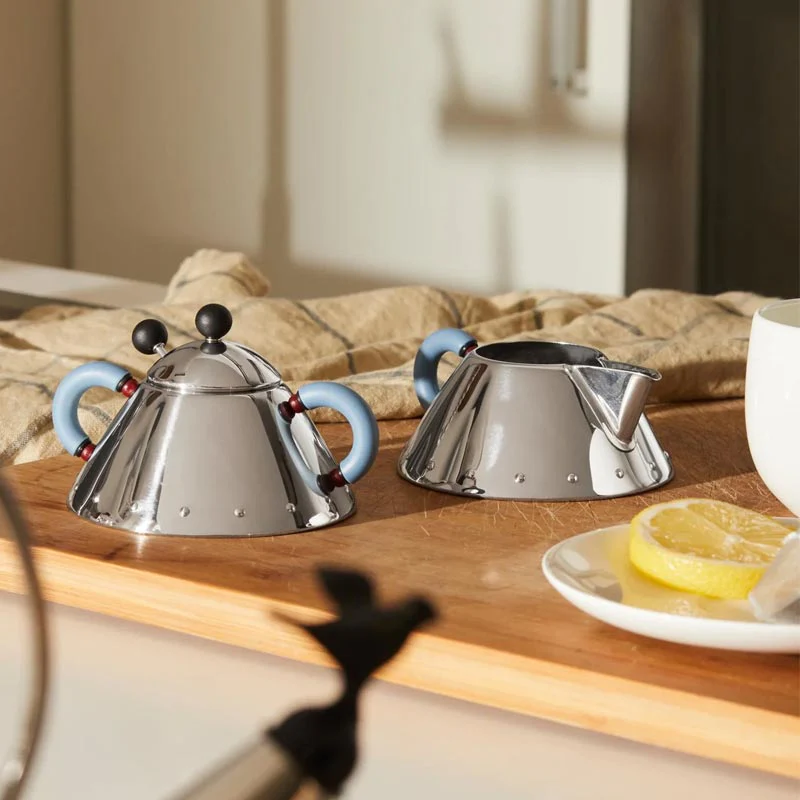 Creamer 9096 - light blue - des. Michael Graves (1980s) for Alessi - Image 2