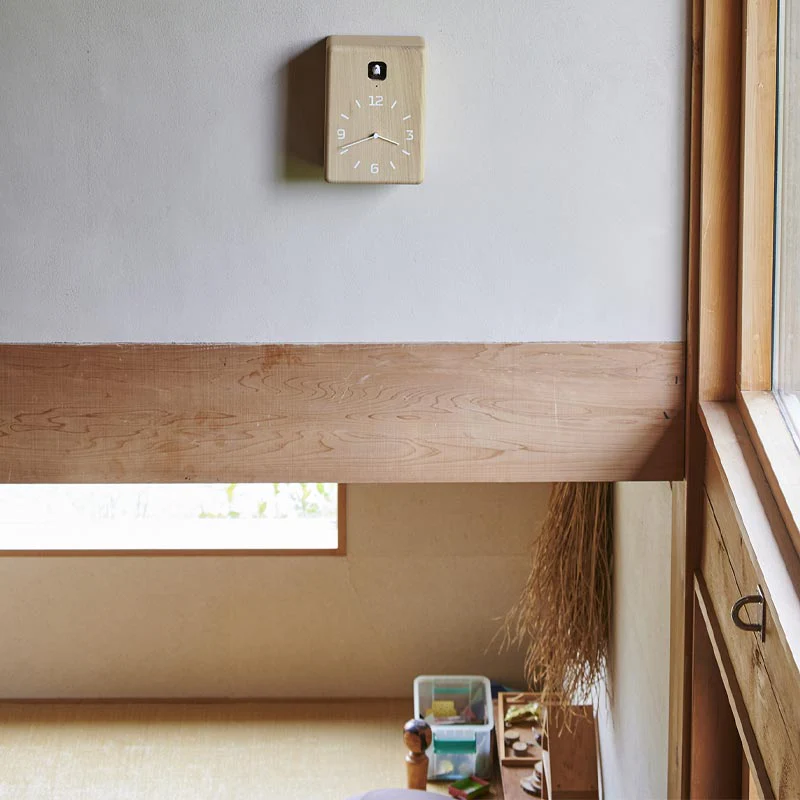 Lemnos CUCU Cuckoo Wall Clock - Natural - des. Yuichi Nara - Image 3