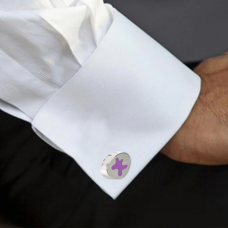 Blob Silver Cufflinks, des. Karim Rashid for ACME - Image 2