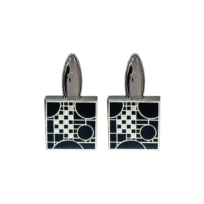 Frank Lloyd Wright Playhouse Black Cufflinks, produced by ACME - Image 2