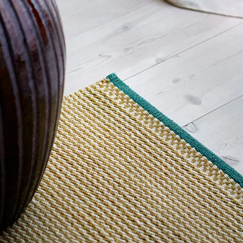 Daisy Hand Woven Rug - Hay/off white - 170 x 240 cm - des. Lisbet Friis for Fabula Living - Image 3