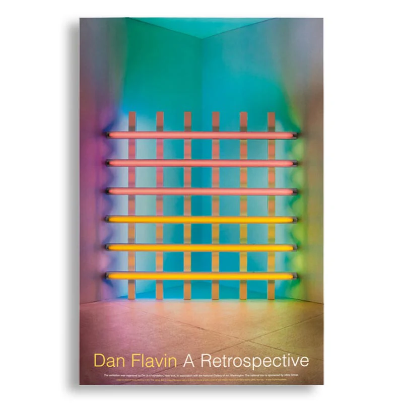 Dan Flavin Retrospective Exhibition Poster - Image 2