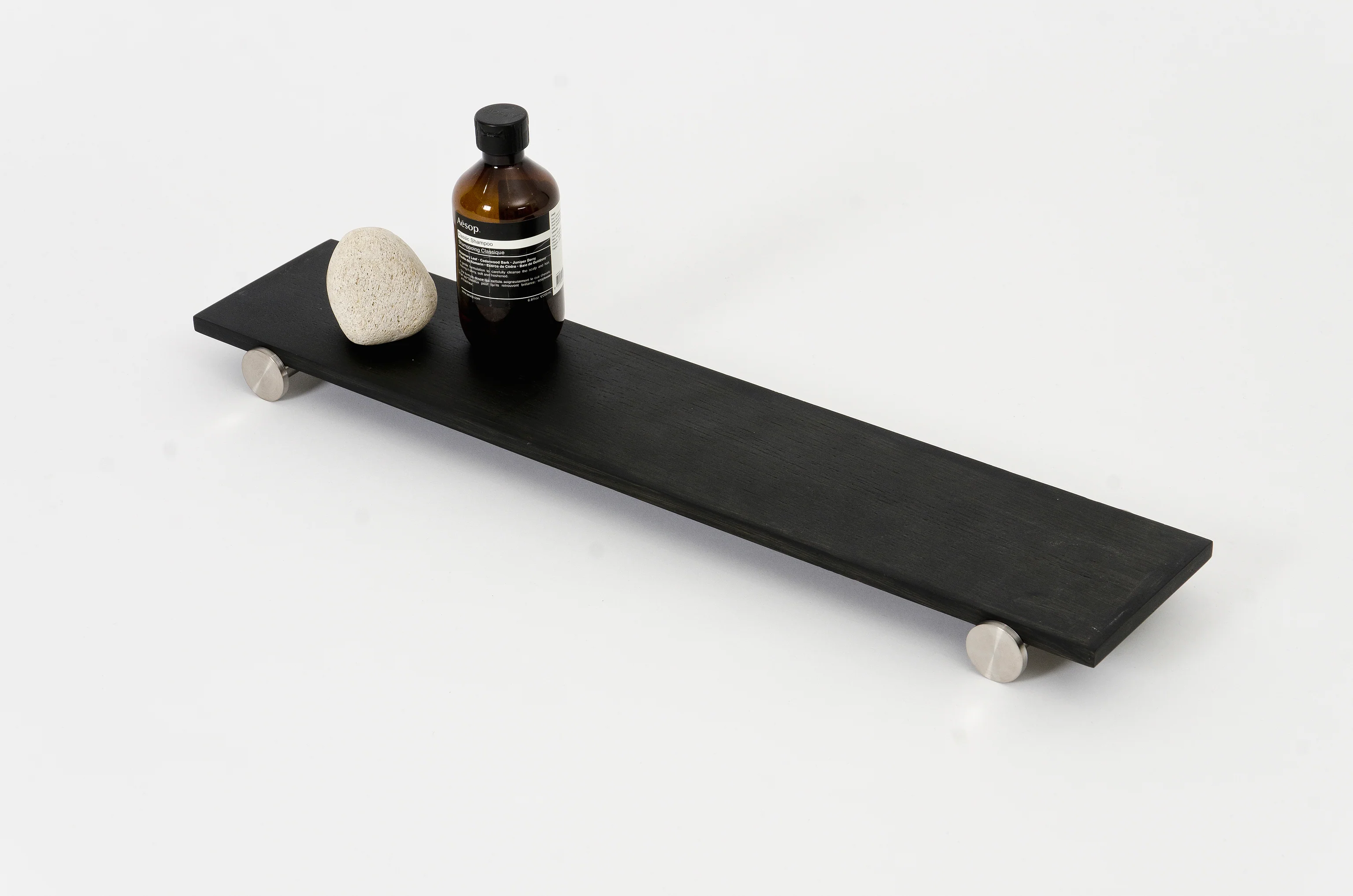 Yoku Dark Oak Shelf 550 des. Lincoln Rivers for Wireworks - Image 2