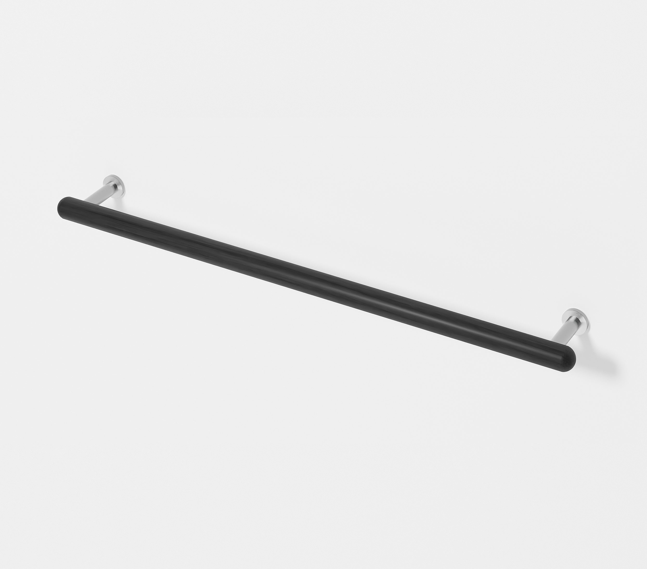 Yoku Dark Oak Single Towel Rail 680 des. Lincoln Rivers for Wireworks - Image 4