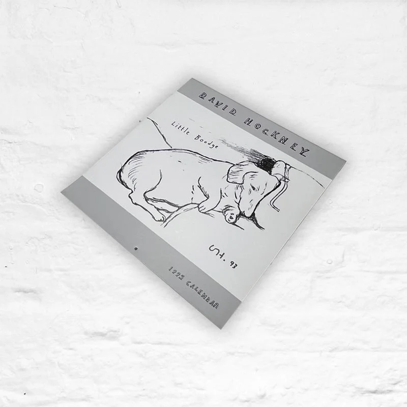 David Hockney 1995 Black and White Dog Calendar - Image 3