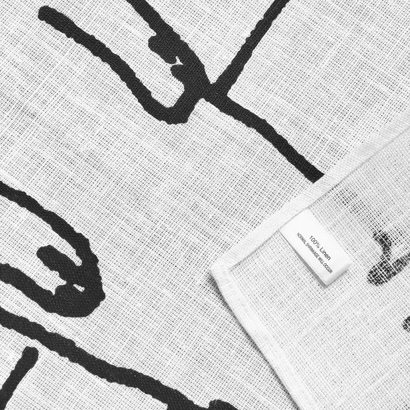 David Hockney Diner Dog Linen Tea Towel - Image 2