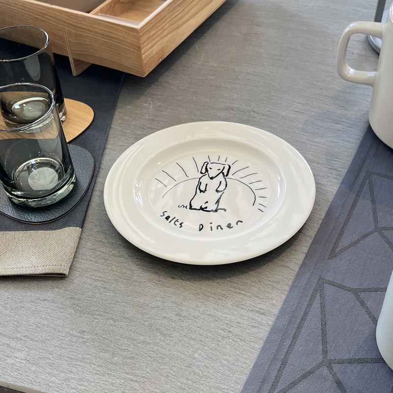 David Hockney Diner Dog Plate, Small - 20.25cm diameter - Image 2