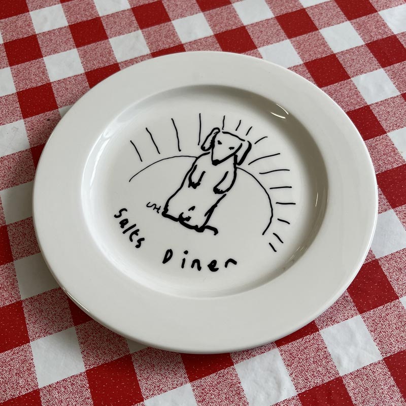 David Hockney Diner Dog Plate, Small - 20.25cm diameter - Image 3
