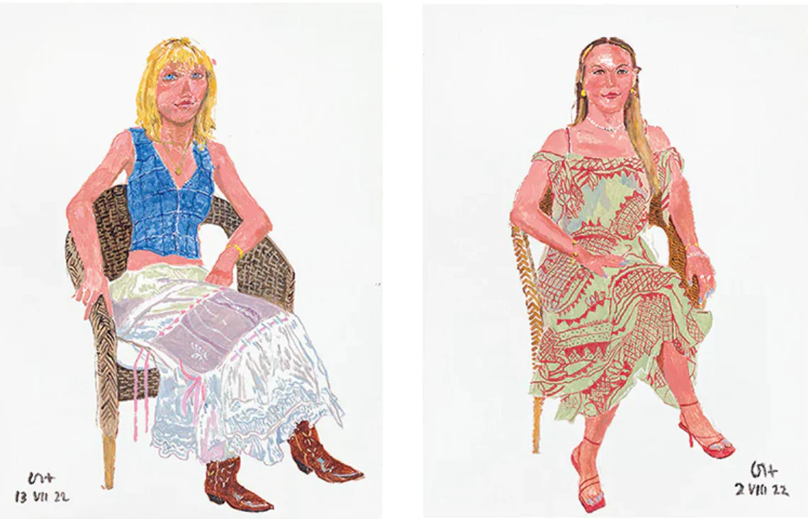 David Hockney: Normandy Portraits - hardback exhibition catalogue - Image 5