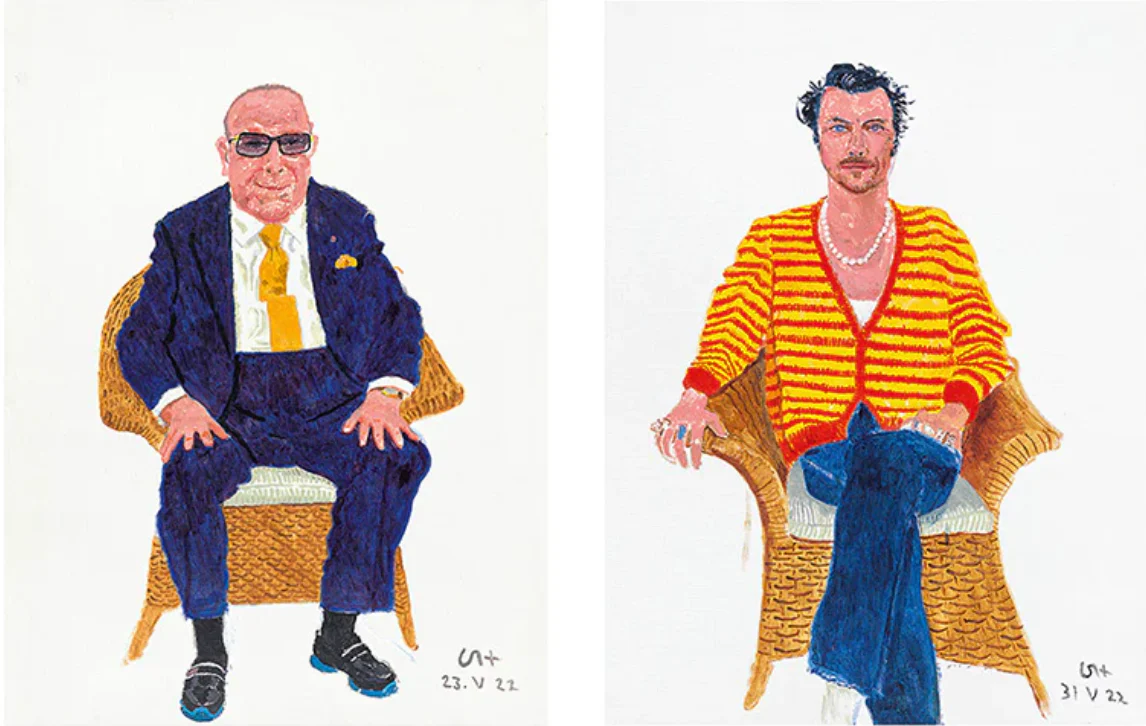 David Hockney: Normandy Portraits - hardback exhibition catalogue - Image 6