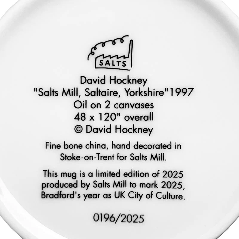 David Hockney Salts Mill, Saltaire Limited Edition Fine Bone China Mug - Image 11