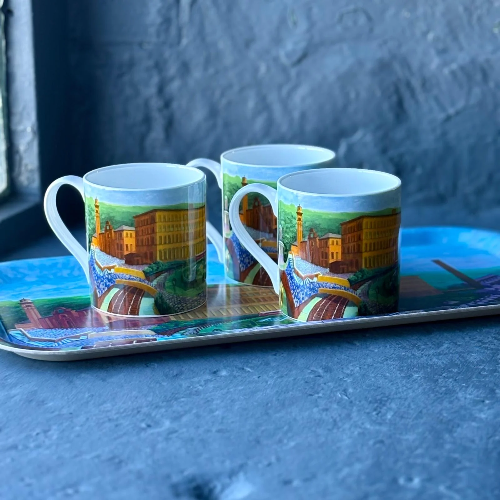 David Hockney Salts Mill, Saltaire Limited Edition Fine Bone China Mug - Image 14