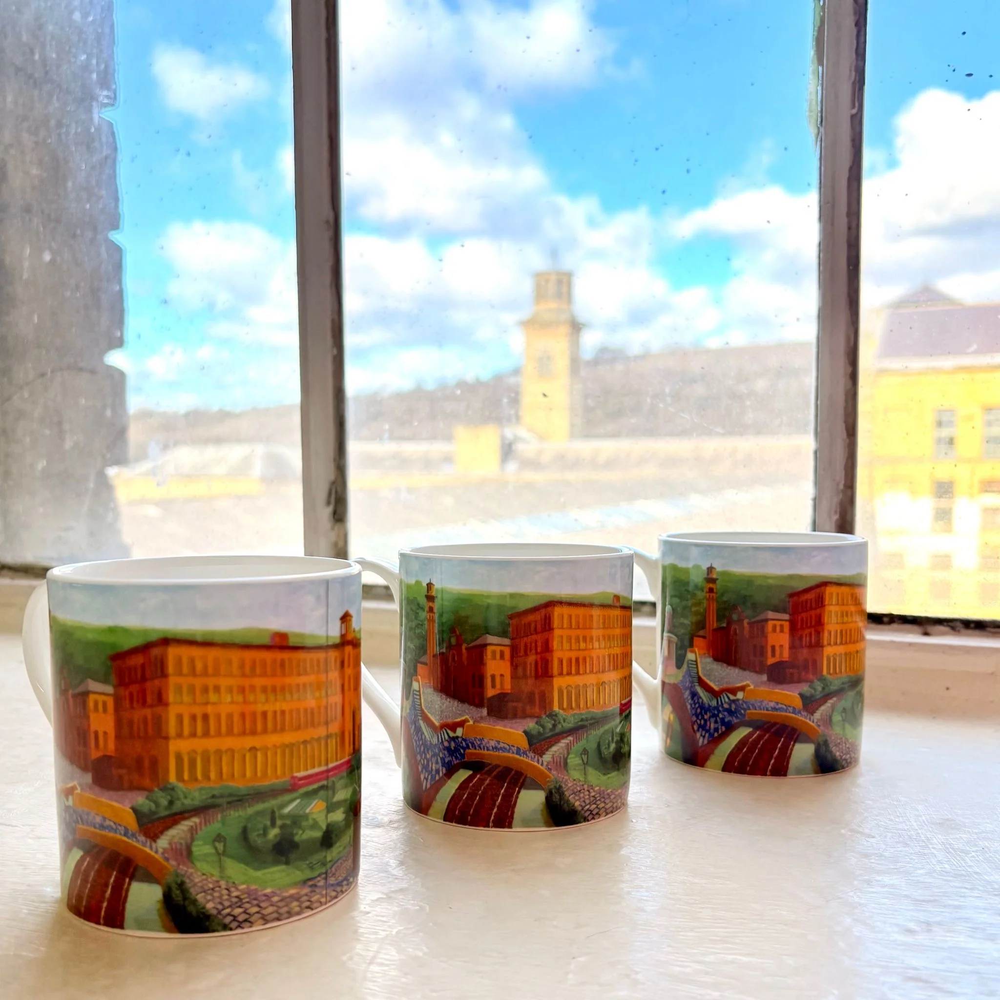 David Hockney Salts Mill, Saltaire Limited Edition Fine Bone China Mug - Image 16