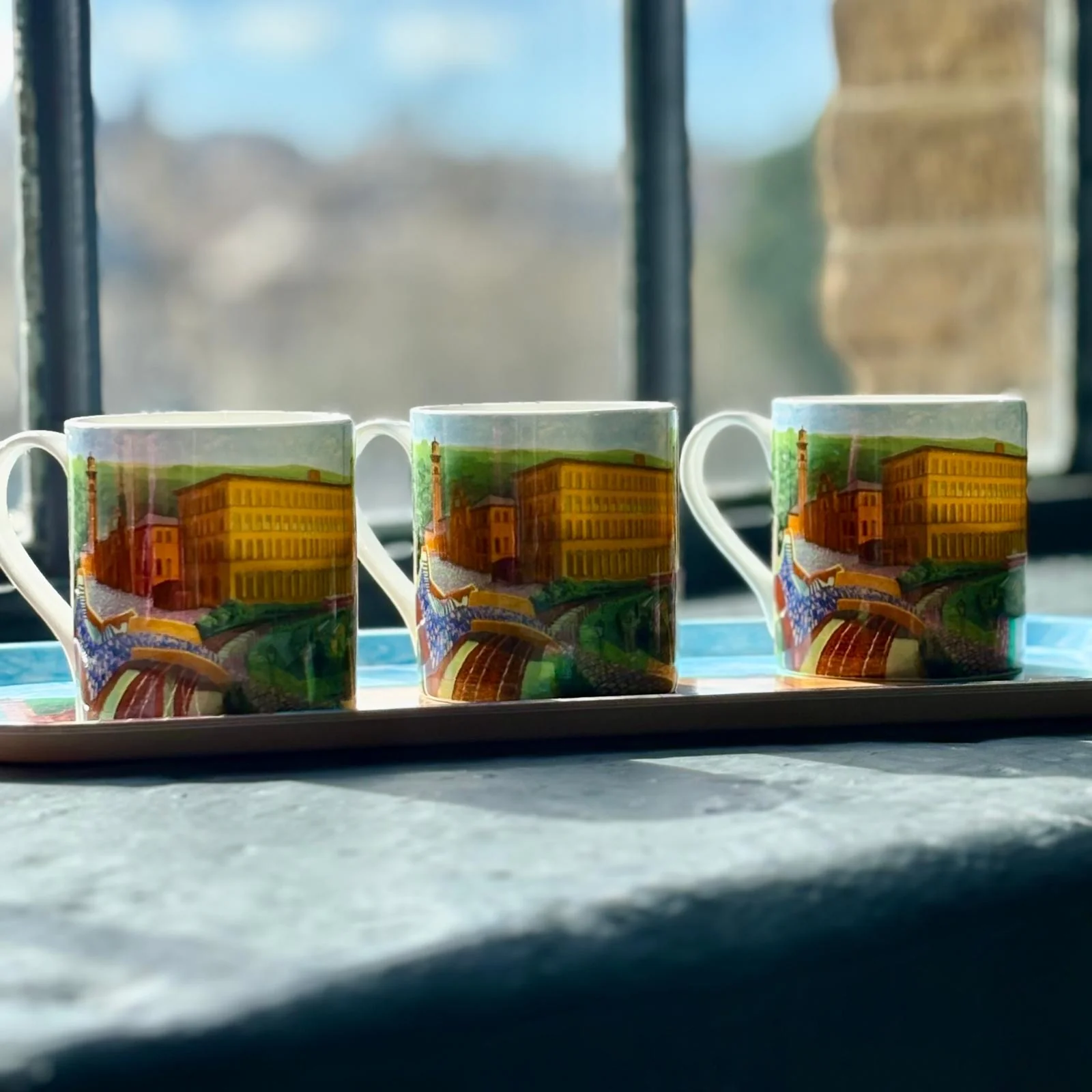 David Hockney Salts Mill, Saltaire Limited Edition Fine Bone China Mug - Image 17