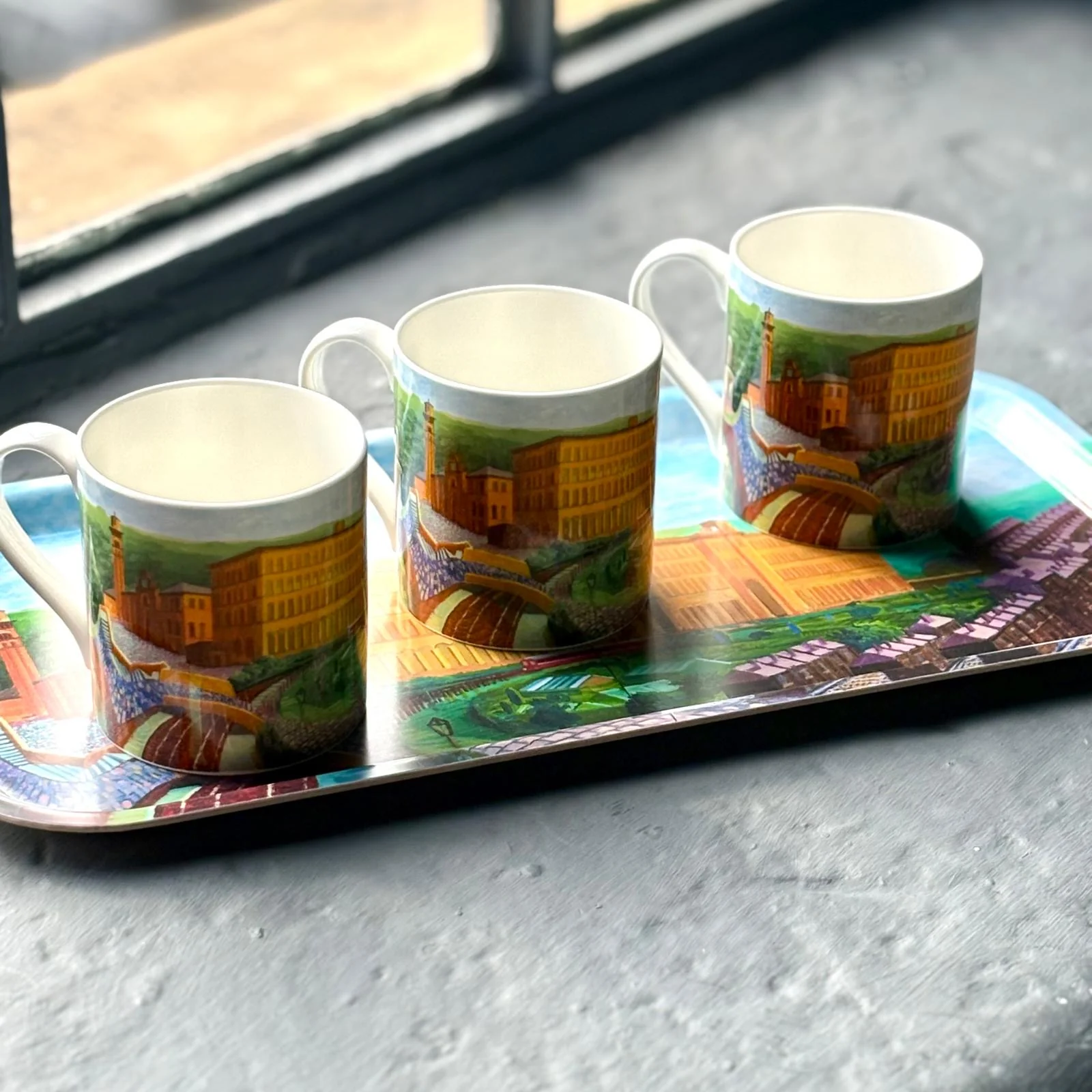 David Hockney Salts Mill, Saltaire Limited Edition Fine Bone China Mug - Image 19