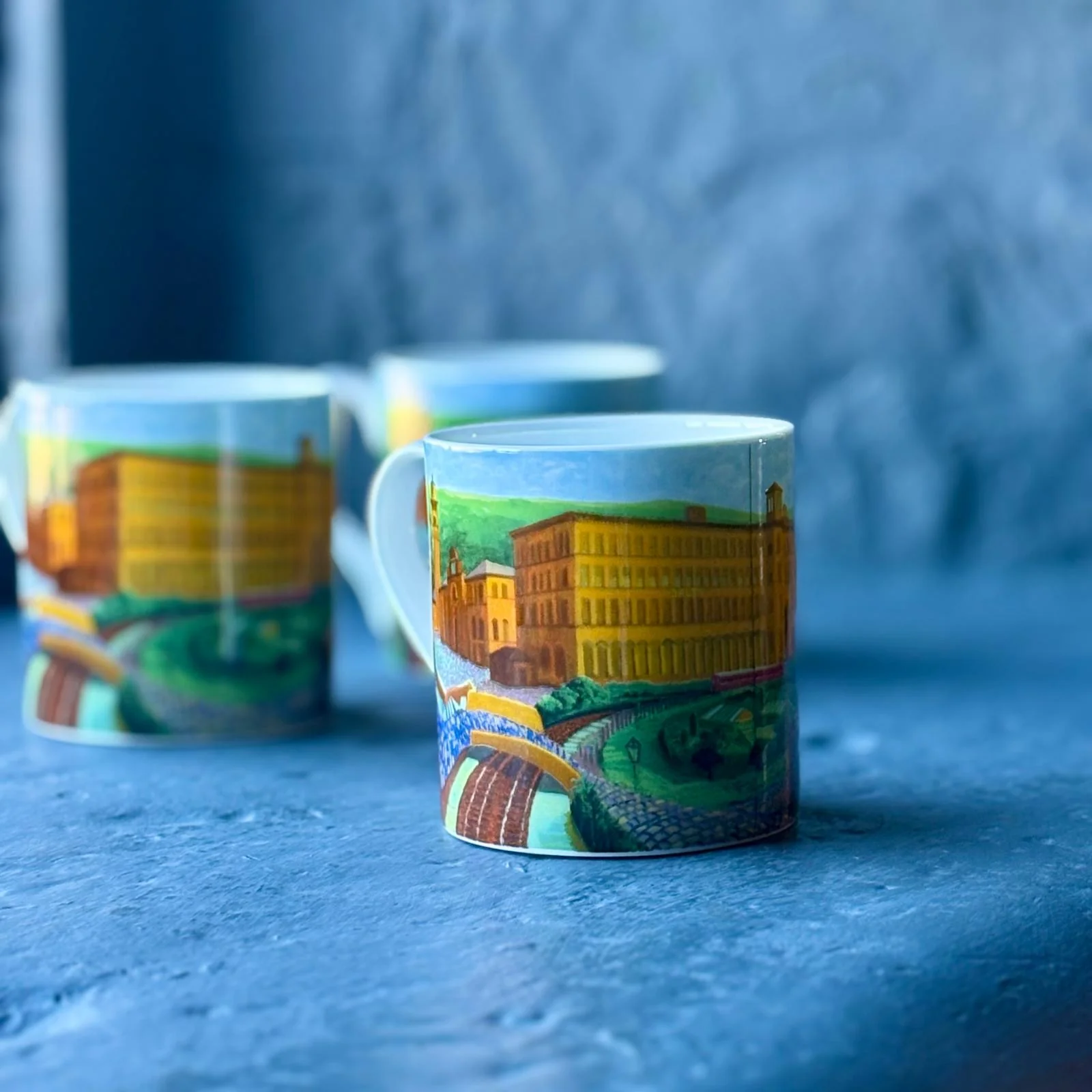 David Hockney Salts Mill, Saltaire Limited Edition Fine Bone China Mug - Image 20
