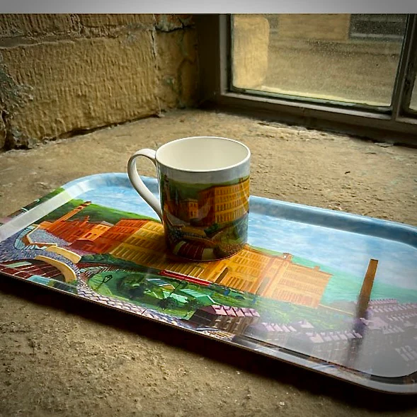 David Hockney Salts Mill, Saltaire Limited Edition Fine Bone China Mug - Image 21