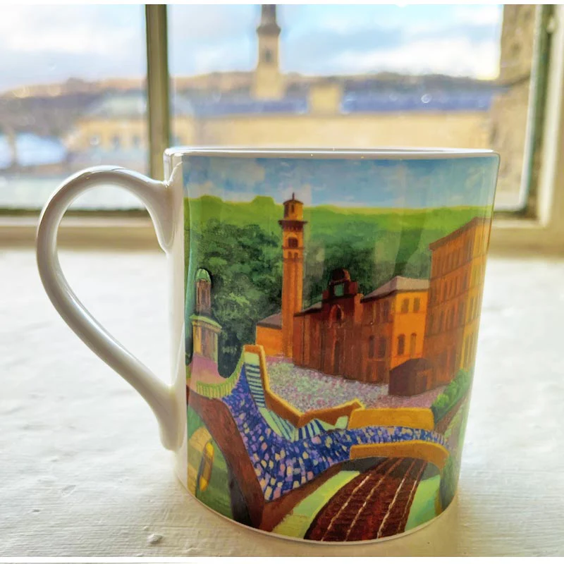 David Hockney Salts Mill, Saltaire Limited Edition Fine Bone China Mug - Image 24