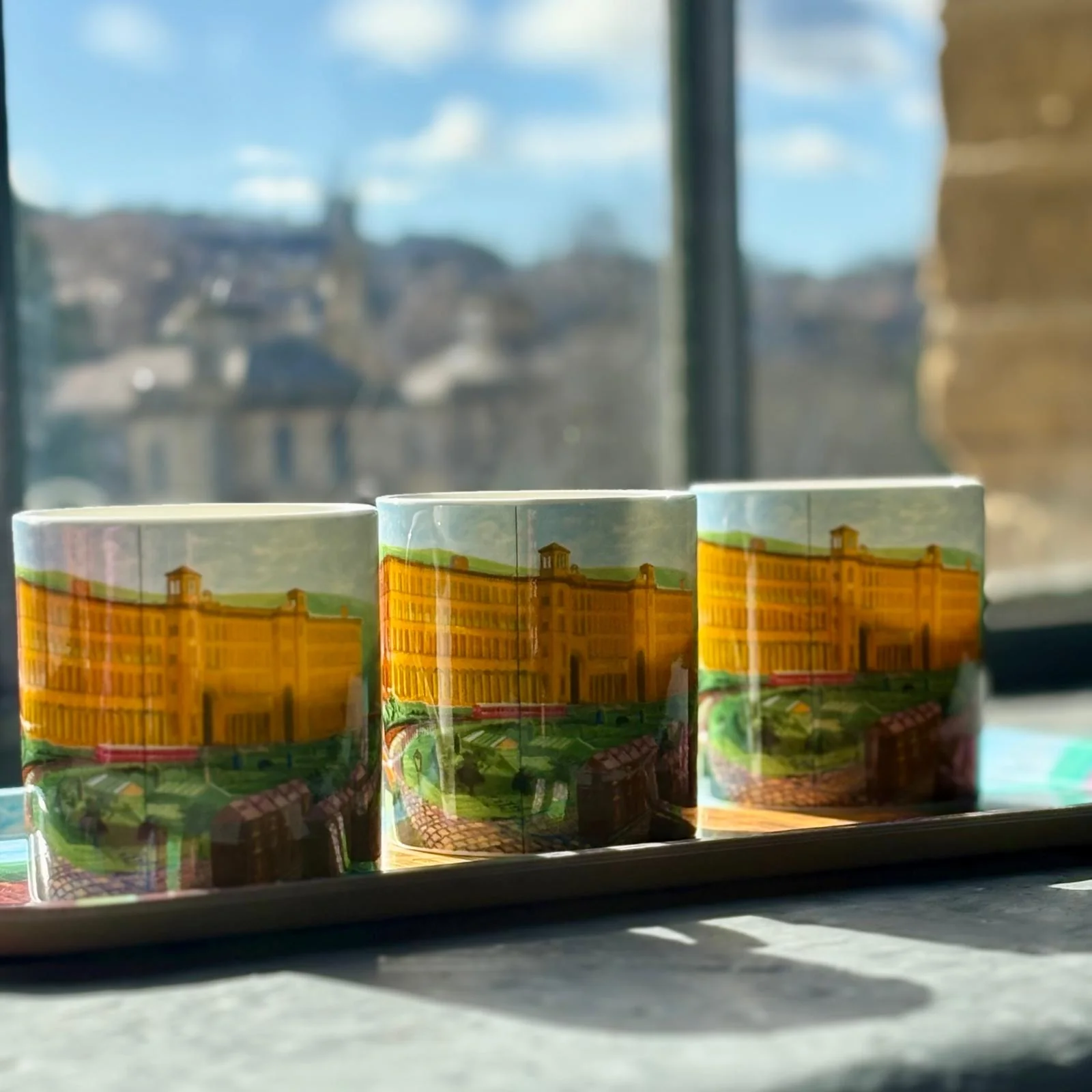 David Hockney Salts Mill, Saltaire Limited Edition Fine Bone China Mug - Image 4