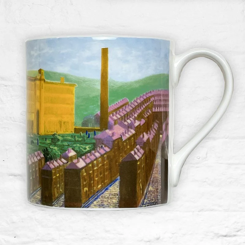 David Hockney Salts Mill, Saltaire Limited Edition Fine Bone China Mug - Image 5