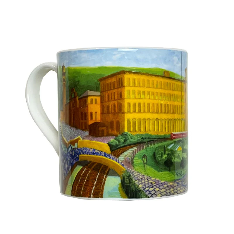 David Hockney Salts Mill, Saltaire Limited Edition Fine Bone China Mug - Image 6