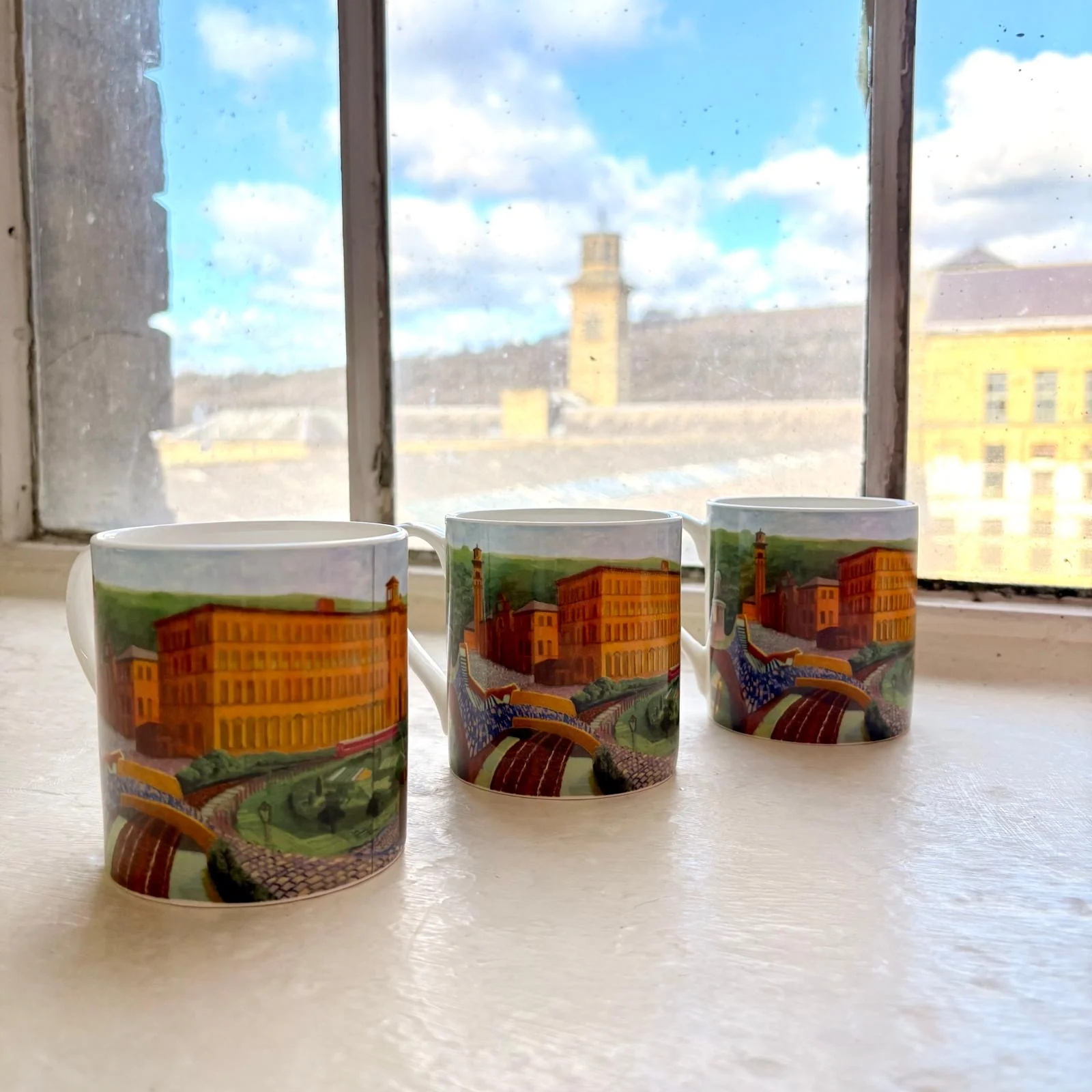 David Hockney Salts Mill, Saltaire Limited Edition Fine Bone China Mug - Image 9