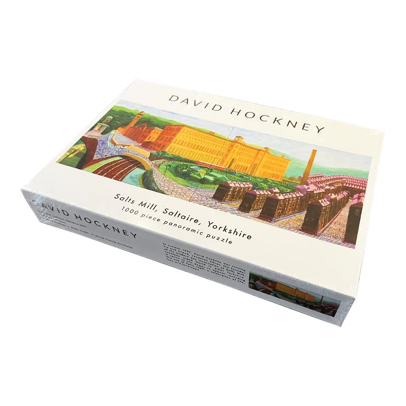 David Hockney Salts Mill, Saltaire, Yorkshire 1000 piece panoramic jigsaw puzzle - Image 4