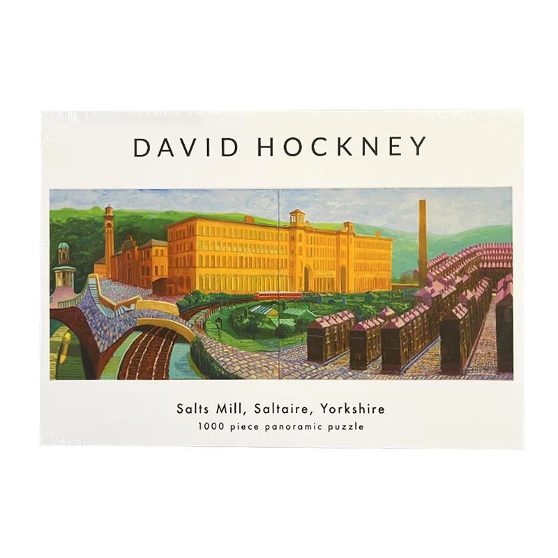 David Hockney Salts Mill, Saltaire, Yorkshire 1000 piece panoramic jigsaw puzzle - Image 5