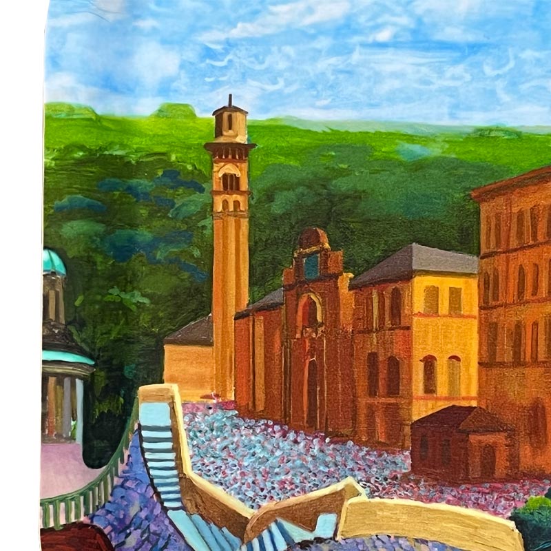 David Hockney Salts Mill, Saltaire, Yorkshire Tray - Image 4