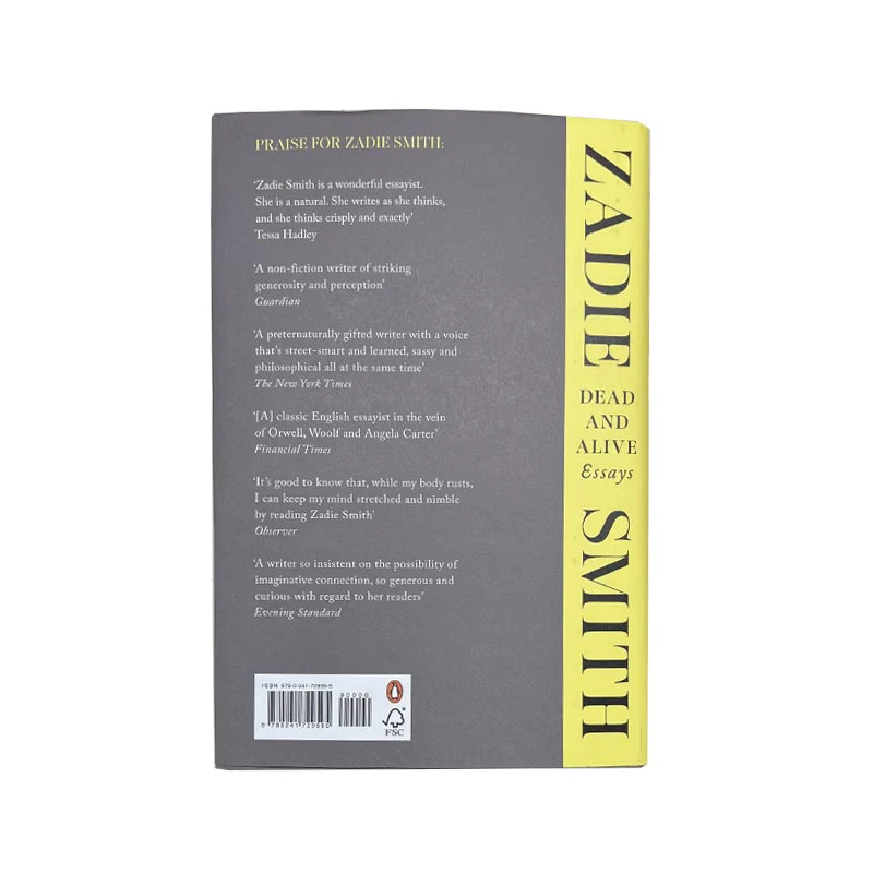Dead and Alive: Essays, by Zadie Smith - signed hardback - Image 4