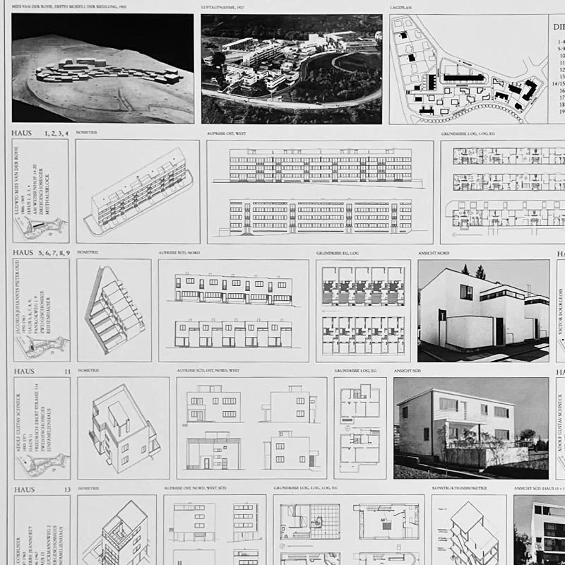 Die Weissenhofsiedlung / The Weissenhof Estate poster (Mies van der Rohe, Corbusier, Gropius etc) - Image 2