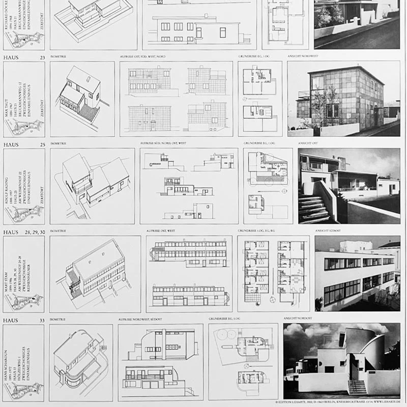 Die Weissenhofsiedlung / The Weissenhof Estate poster (Mies van der Rohe, Corbusier, Gropius etc) - Image 5